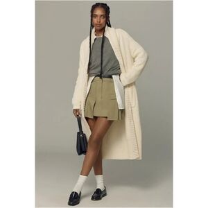 Maeve Anthropologie Longline Coatigan Button-Front Sweater Nwot